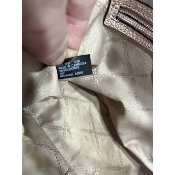 Michael Kors authenticated Edith Small Saffiano Leather Satchel Blush 30S2G7ESIL - Picture 12 of 12